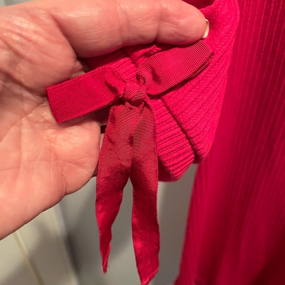 Bright Raspberry Knit Top from Loft, Size XXL NWOT - Picture 3 of 3